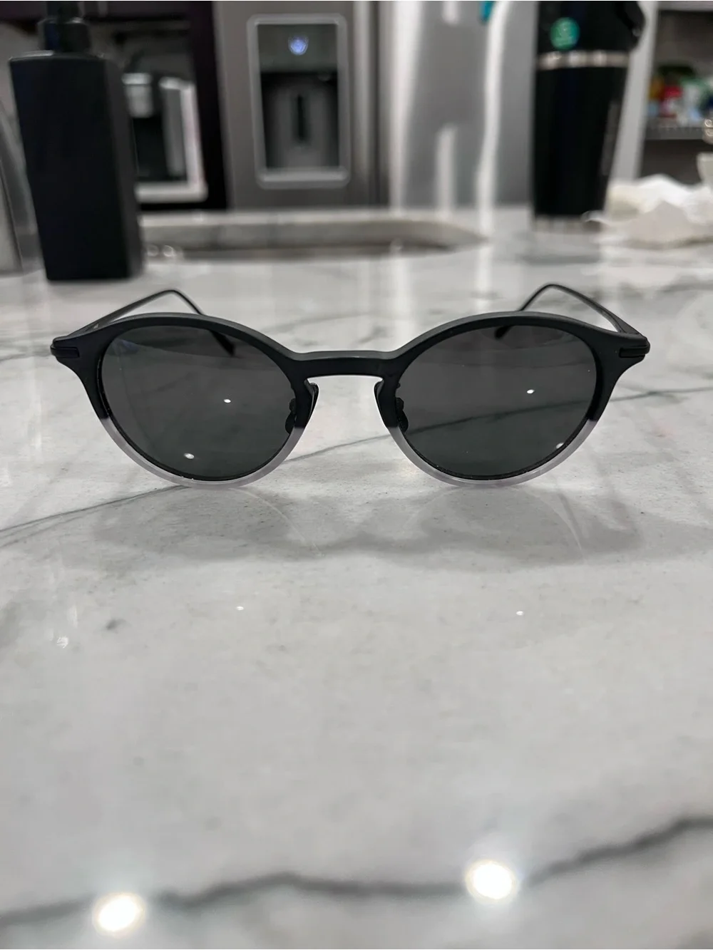 Men's Round ADSR Polarized Sunglasses in Black/Gray Authentic from Tokyo